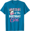Vintage Retro Birthday Godfather Of The Birthday Girl Farm Cow 1St Birthday Girl T-Shirt - Sapphire Blue