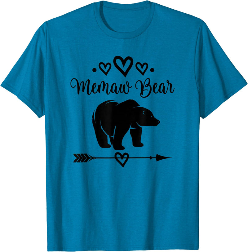 Homewise Shopper Memaw Memaw Bear Grandmother T-Shirt - Sapphire Blue