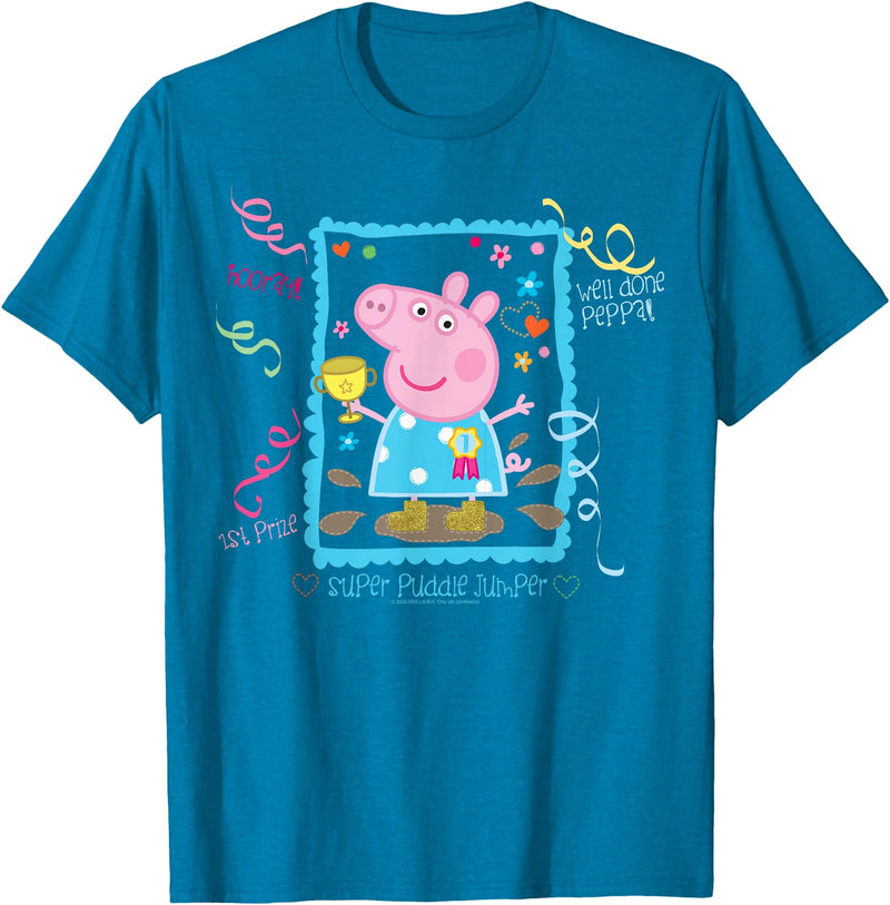 Peppa Pig Super Puddle Jumper T-Shirt - Sapphire Blue