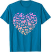 Girls Lion Design Silhouette Lions Design for Lion Lover | Girls Lion T-Shirt - Sapphire Blue