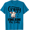 Kune Kune Pig Accessories & KuneKune Clothes Kune Kune Pig Girl Accessories for Women Kunekune Pig T-Shirt - Sapphire Blue