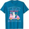 Golf Golfer Easter Eggs Bunny Rabbit Golf Cart Matching T-Shirt in Sapphire Blue