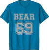 BearWoof Cool Gay Bear Pride Bear 69 T-Shirt - Sapphire Blue