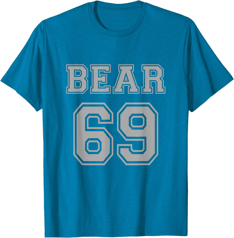 BearWoof Cool Gay Bear Pride Bear 69 T-Shirt - Sapphire Blue