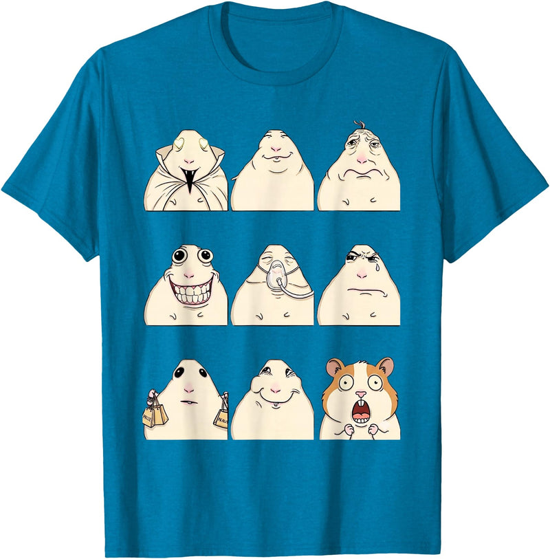 Hamster Reaction Meme Kids Boys Girls Men and Women T-Shirt - Sapphire Blue