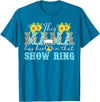 Proud Pig Show Mom Mother's Day Proud Pig Show Mom Pig Show Mother Pig Show Mama T-Shirt - Sapphire Blue