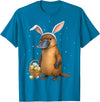 Platypus Animal Easter Rabbit Eggs Bunny Ears Cute T-Shirt in Sapphire Blue