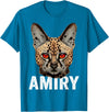 Mountain Lion Wild Serval Cat Shirts Mountain Lion Ohio Wild Cat Amiry Serval Cat T-Shirt - Sapphire Blue