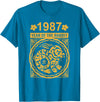 Year of the Rabbit 1987: Chinese New Year Zodiac T-Shirt in Sapphire Blue