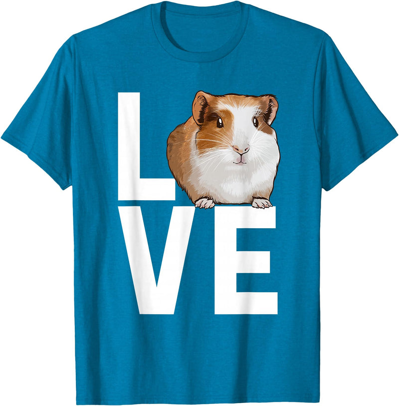 Guinea Pig Gift Guinea Pig Accessories & Stuff Cool Guinea Pig For Men Women Pet Hamster Rodent Animal Love T-Shirt - Sapphire Blue
