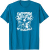 Bahamas - Animals - Attraction SWIMMING PIGS OF BAHAMAS - Bahamas T-Shirt - Sapphire Blue