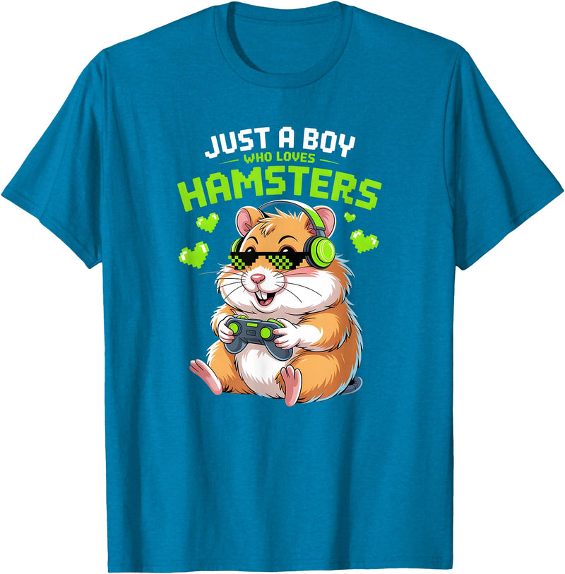 Boys Hamster T-Shirt - Sapphire Blue