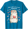 Cute Hamster Lovers Gift This Girl Loves Her Hamster T-Shirt - Sapphire Blue