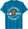 California Gift Kids Boys Girls Men Women Mom Dad California Republic Bear Snowboarder Snowboarding Snowboard T-Shirt - Sapphire Blue