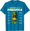 Anatomy of a Pineapple Apparel Anatomy of a Pineapple Funny Upside Down Pineapple Swinger T-Shirt - Sapphire Blue