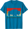 We Love Bison Bison Retro American Buffalo National Park Vintage T-Shirt - Sapphire Blue