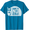 Teetro No Probllama Cool Llama Sunglasses Humor Animal T-Shirt - Sapphire Blue