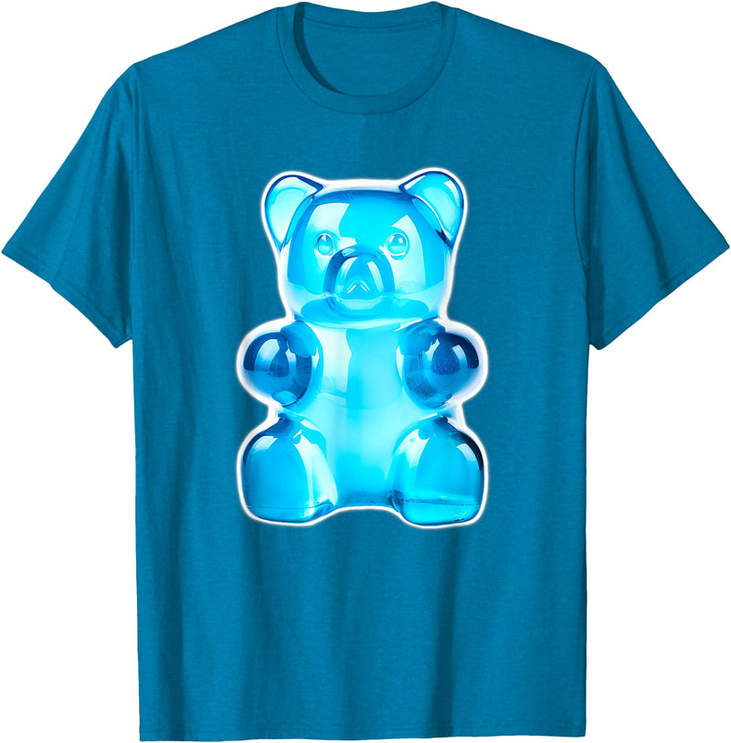 Urban Empyre Blue Gummy Bear Candy T-Shirt - Sapphire Blue