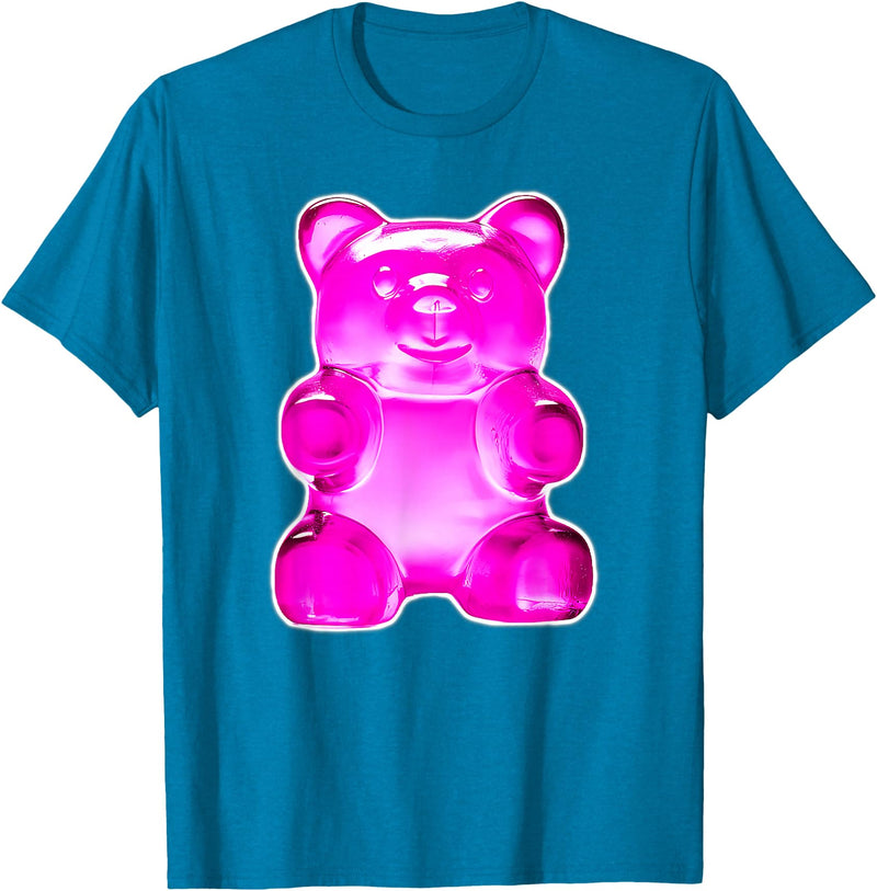 Urban Empyre Pink Gummy Bear Candy T-Shirt - Sapphire Blue