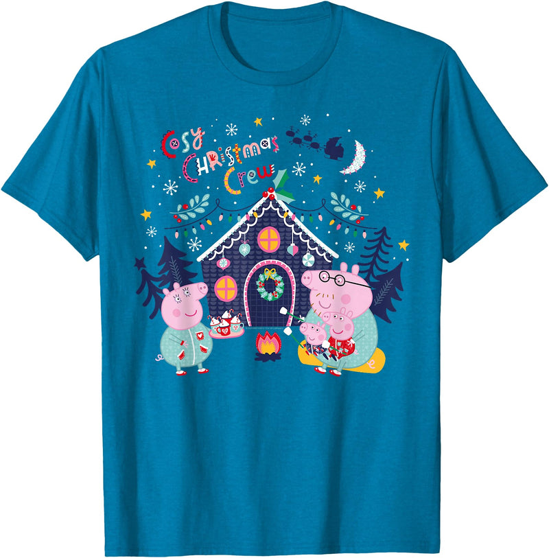 Peppa Pig Cozy Christmas T-Shirt - Sapphire Blue