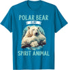 Polar Bears Polar Bear Lovers Shop Polar Bears Polar Bear is my spirit animal T-Shirt - Sapphire Blue