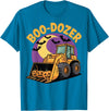 Bulldozer Halloween Costume Toddler Spooky Ghost Boo-Dozer Halloween Kids Bulldozer T-Shirt - Sapphire Blue