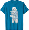 Sleeping & Napping Funny Designs For Nap Lovers Funny Sleepy Polar Bear Pajama Women Men Kids Boys And Girls T-Shirt - Sapphire Blue