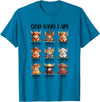 Faithful Highland Cow Belief God Says I Am Highland Cow Christian Religious Scottish Cow T-Shirt - Sapphire Blue