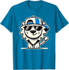 Nerrrdy Lion Hipster Men Women Kids Boys Girls Funny Lion T-Shirt - Sapphire Blue