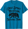 Great Smoky Mountains National Park Tennessee USA Great Smoky Mountains National Park Tennessee Hike Bear T-Shirt - Sapphire Blue