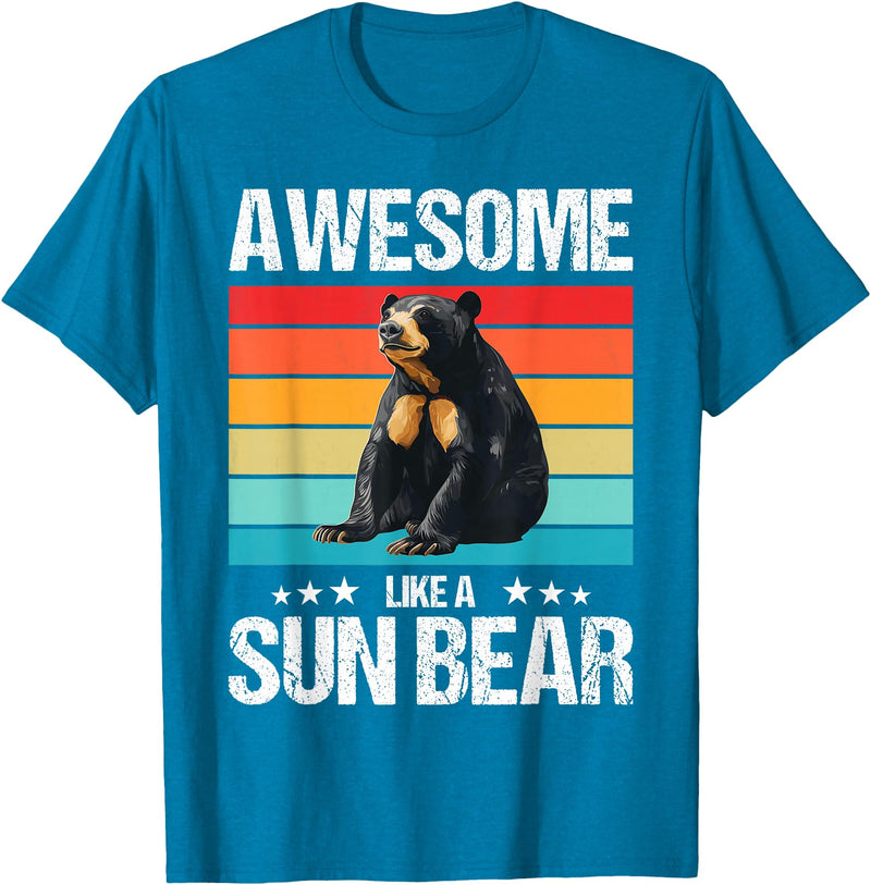 Sun Bears Sun Bear Lovers Shop Awesome like a Sun Bear. Sun Bears Sun Bear T-Shirt - Sapphire Blue