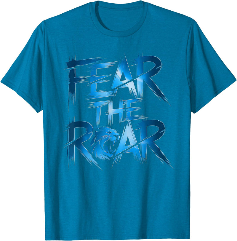 Lions Tshirt Men Women Blue Animal School Sport Fan Lion T-Shirt - Sapphire Blue