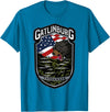 Great Smoky Mountains National Park Souvenirs Gatlinburg Tennessee Souvenirs Bears Gifts TN American Flag T-Shirt - Sapphire Blue