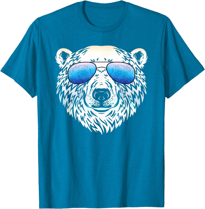 Sunglasses Zoo Mega Cool Polar Bear T-Shirt - Sapphire Blue