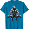 Bear Powerlifting Weightlifting Gym Apparel Bear Powerlifting Weightlifting Gym Workout T-Shirt - Sapphire Blue