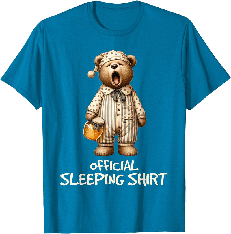 Schlafanzug Shirt Official Bear Sleep Shirt T-Shirt - Sapphire Blue