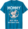 Koala Bear Birthday Party Theme Supplies Air 1st First Birthday Koala Bear Mommy Of The Birthday Girl T-Shirt - Sapphire Blue