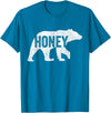 Matching Family Bear by Foxio Honey Bear Matching Family Camping Bear Funny Honey T-Shirt - Sapphire Blue
