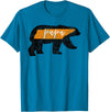 Tennessee State Flag and Home Vintage Shirt Co. Mens Papa Bear Tennessee State Flag Vintage Dad Shirt T-Shirt - Sapphire Blue