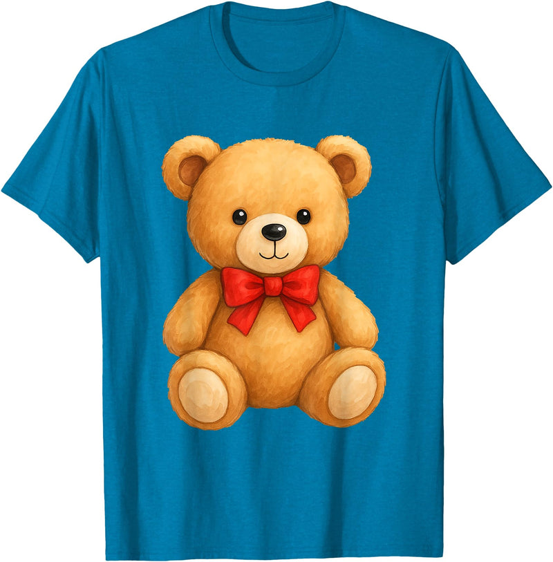 Teddy Bear Accessories Gifts Women Men Kids Teddy Bear Cute Teddy Bear Lover Illustration Graphic Design T-Shirt - Sapphire Blue