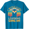 Students & Teachers Designs. A Whole Llama Learning Going on! Students and Teachers T-Shirt - Sapphire Blue
