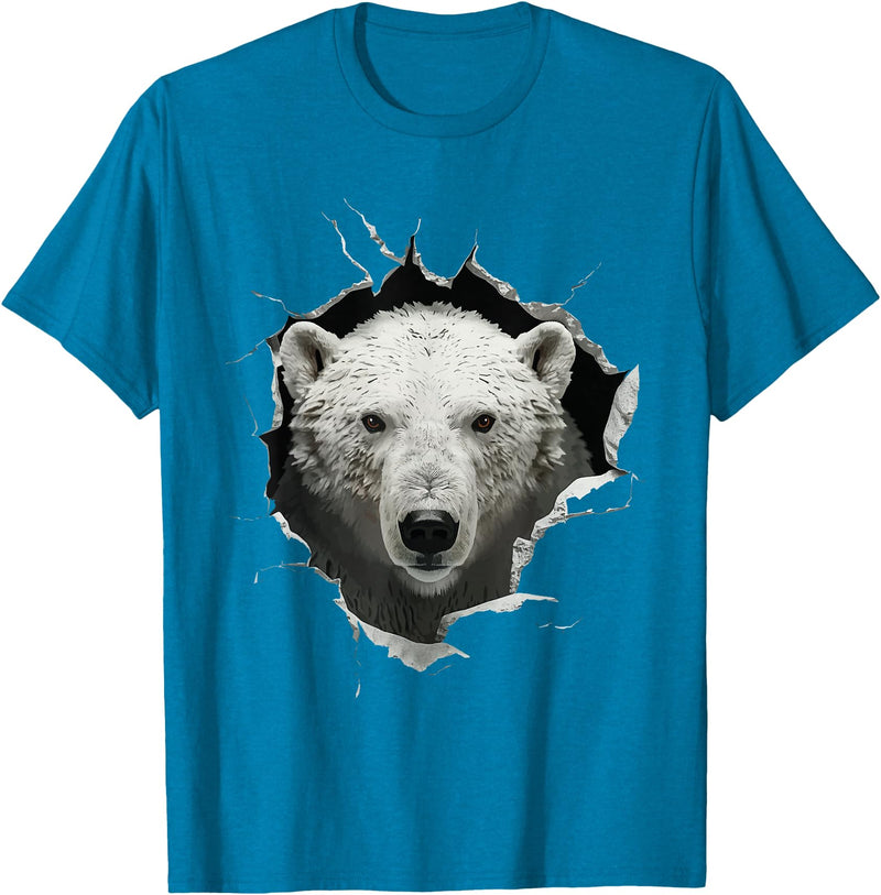 Funny Polar Bear Design Polar Bear T-Shirt - Sapphire Blue