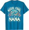 Vintage Reel Cool Nana Fishing Lovers Mothers Day Reel Cool Nana Fishing Vintage Tees Women Men Father's Day T-Shirt - Sapphire Blue