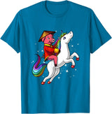 Chinese New Year Shirts 2019 by NS Tees Chinese New Year 2019 Pig Riding Unicorn Gift T Shirt T-Shirt - Sapphire Blue
