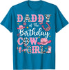 Birthday Girl CowGirl Matching Family Daddy of The Birthday Cow-Girl Rodeo Cow Girl Birthday T-Shirt - Sapphire Blue