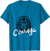 Totality Lion Head Courage T-Shirt T-Shirt - Sapphire Blue