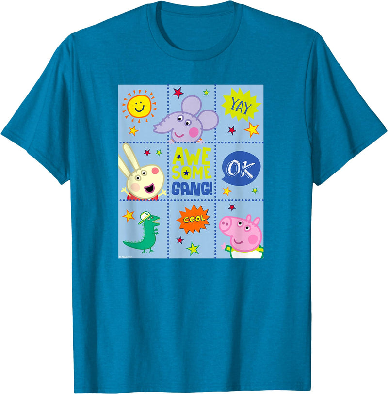 Peppa Pig - George Pig Awesome Crew T-Shirt - Sapphire Blue