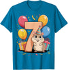 Hamster 7th birthday boy girl 7 years old seventh Hamster T-Shirt - Sapphire Blue