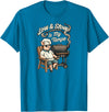 Pitmaster Pig Apparel Low & Slow Is My Tempo Pig BBQ Smoker T-Shirt - Sapphire Blue