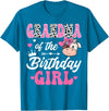 Birthday Girl Farm Cow Matching Party Grandma Of The Birthday Girl Farm Cow 1St Birthday Girl T-Shirt - Sapphire Blue